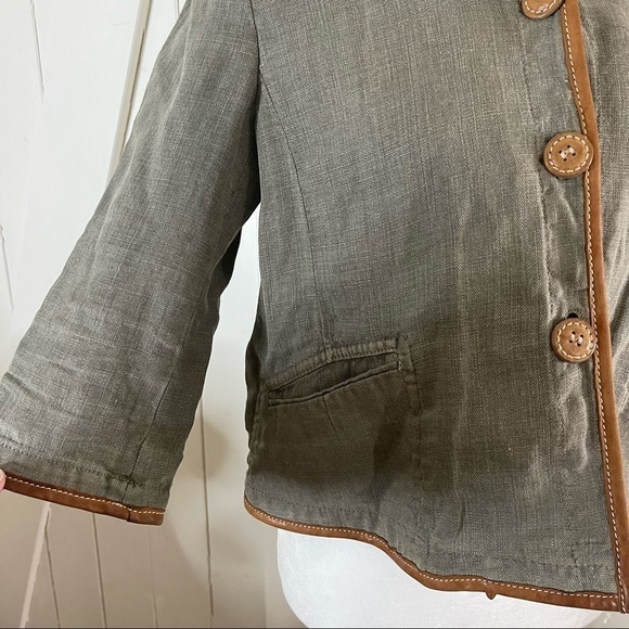 MIN Miu green button down jacket size 40 - Picture 3 of 6